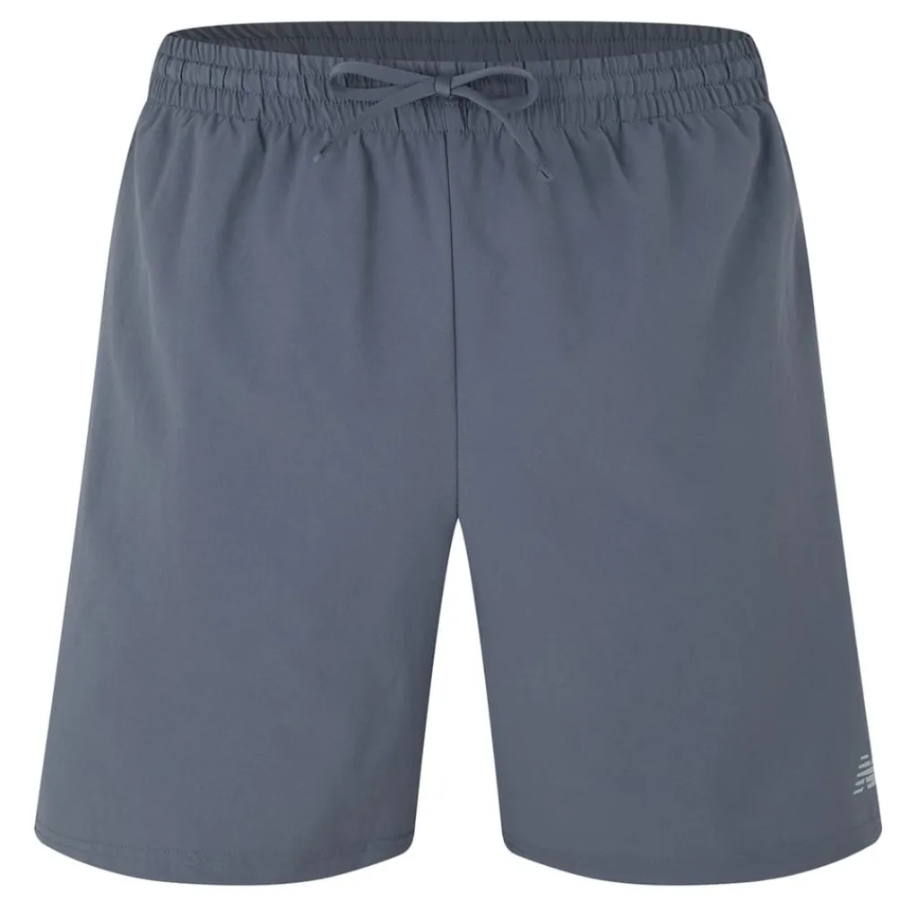 Fitness And Gymwear|Fitness And Gym Shorts*New Balance Graphite Running Shorts with Clean Hem in Grey