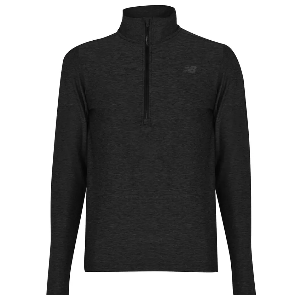 Fitness And Gymwear*New Balance Mens 4 Zip Top in Grey