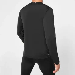 Fitness And Gymwear*New Balance Mens Balance Core Run Long Sleeve T-Shirt in Black
