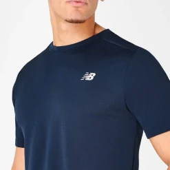 Fitness And Gymwear*New Balance Mens Running T-Shirt in Blue
