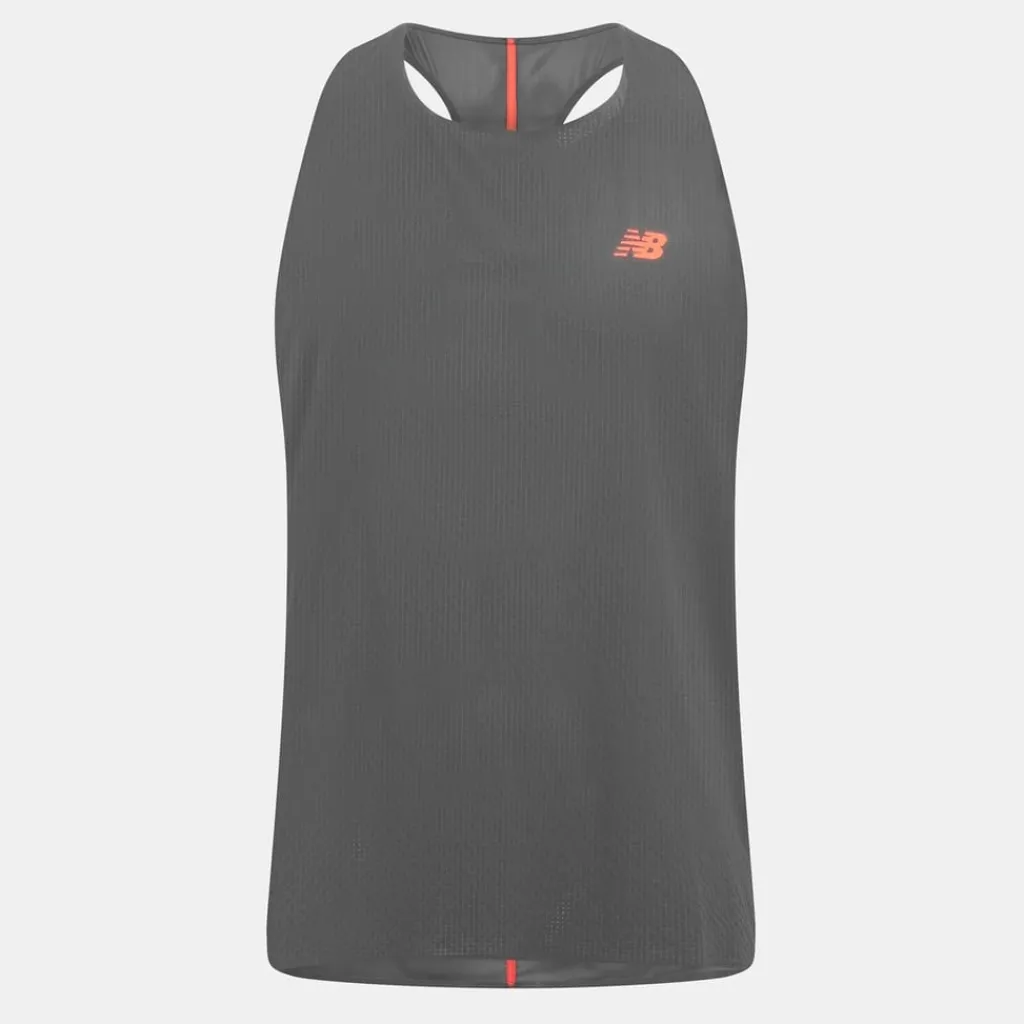 Fitness And Gym Tops*New Balance Race Day Singlet Sn54 in Grey