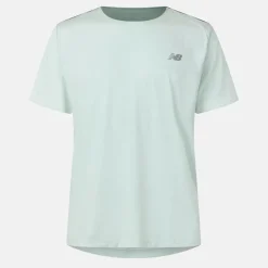Fitness And Gym Tops|Fitness And Gymwear*New Balance Run Crew Neck Regular Fit Athletic Top in Green