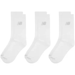 Underwear And Socks*New Balance Socks 3 Pack in White