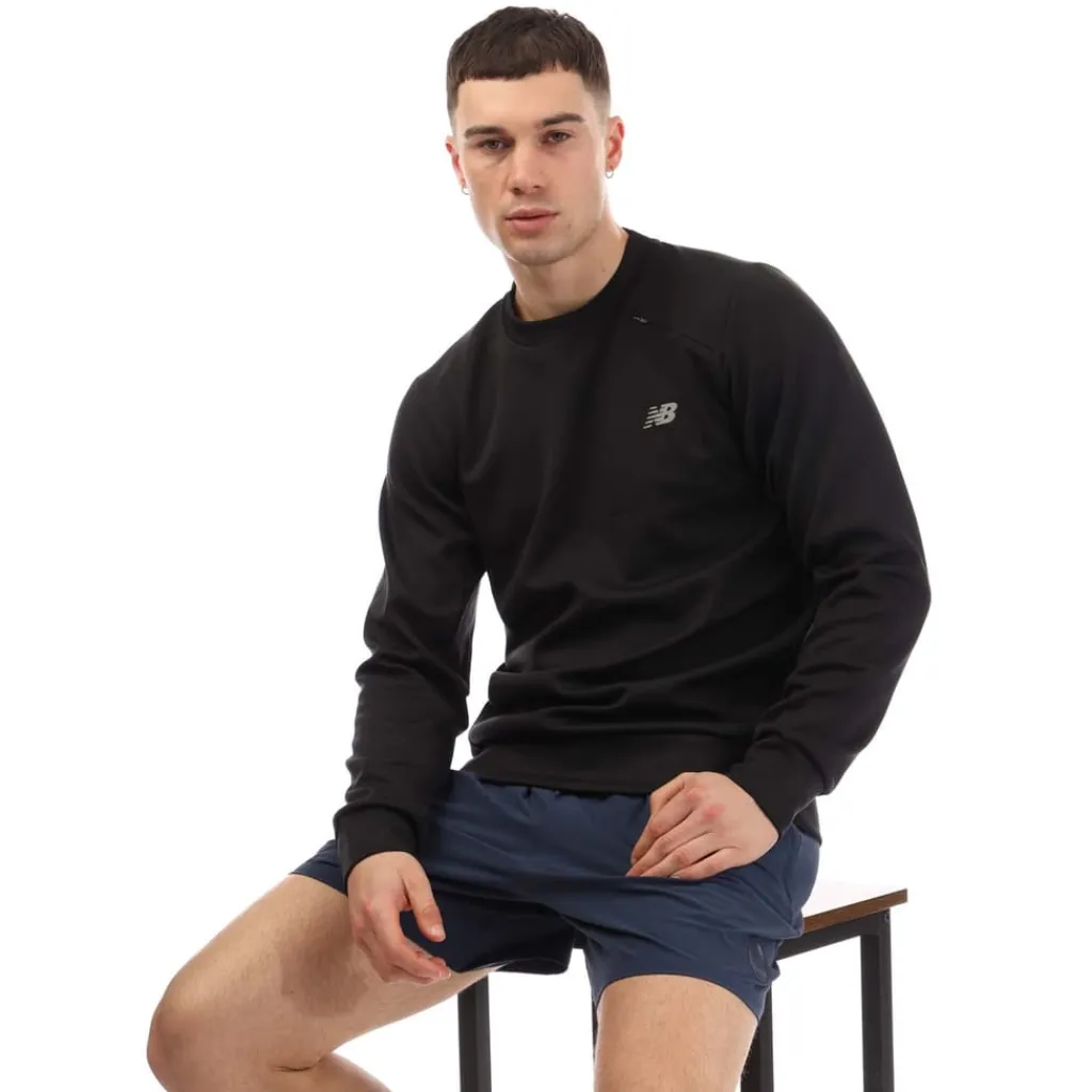 Fitness And Gymwear|Sweatshirts*New Balance Tech Knit Crewneck Sweatshirt in Black
