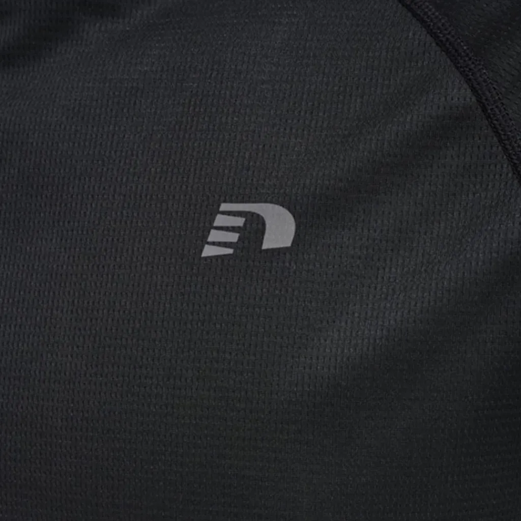 Fitness And Gym Tops*Newline Crew Neck Long Sleeve Regular Fit Tee in Black