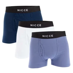 Gifts*NICCE Mens Hikari 3 Pack Boxer Shorts in Blue