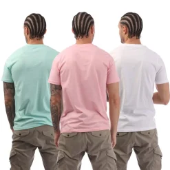 Underwear And Socks|T-Shirts And Vests*NICCE Mens Iversent 3 Pack T-Shirts in Multi colour