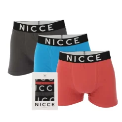 Gifts*NICCE Mens Octavi 3 Pack Boxer Shorts in Multi colour