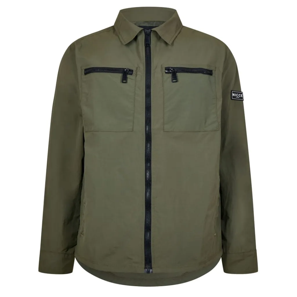 Coats And Jackets*NICCE Placde Regular Fit Overshirt in Green