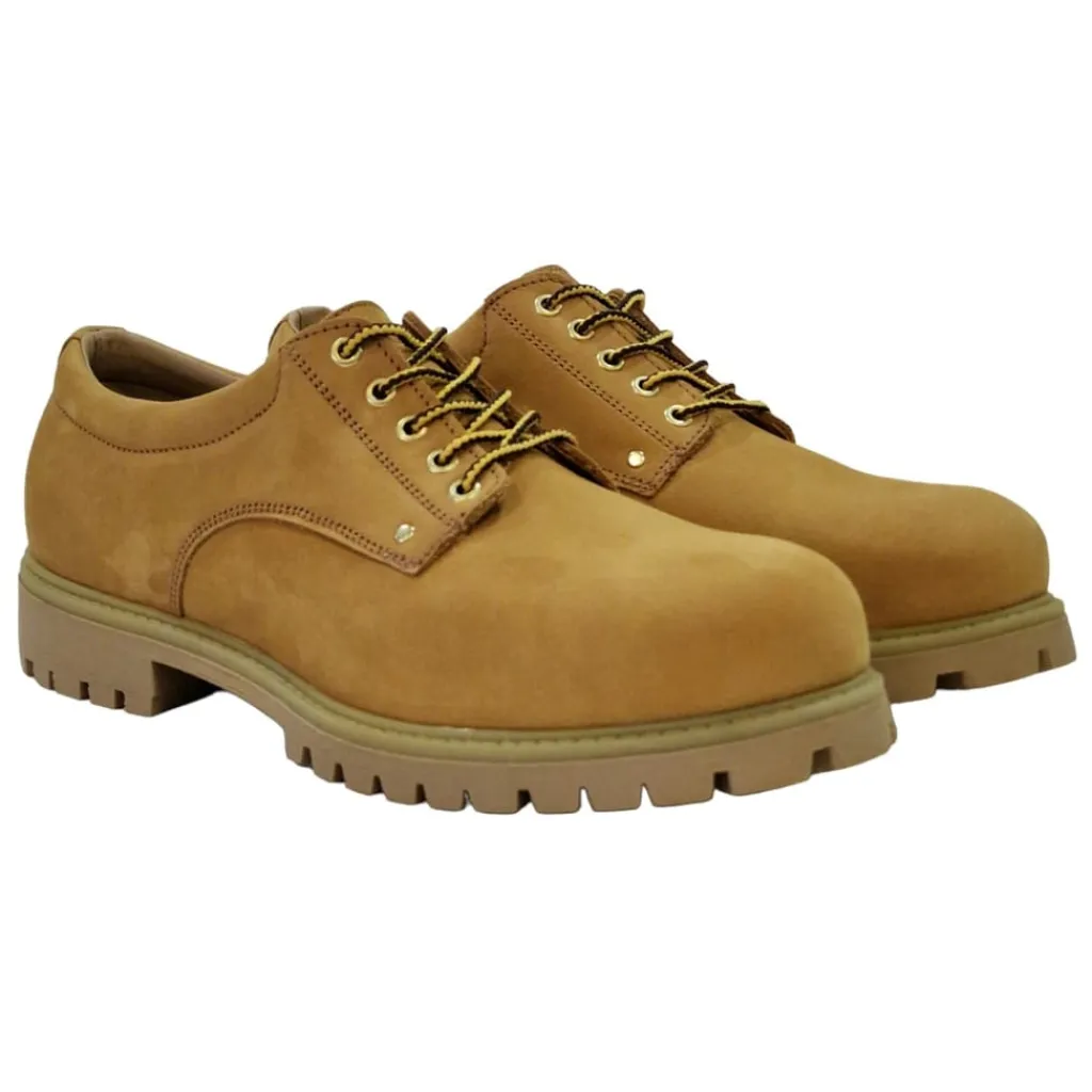 Shoes*Nicholas Deakins Low Heel Block Heel Oxfords in Brown