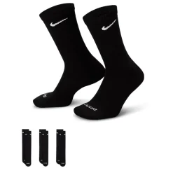 Underwear And Socks*Nike 3 Pack Crew Socks Mens in Black
