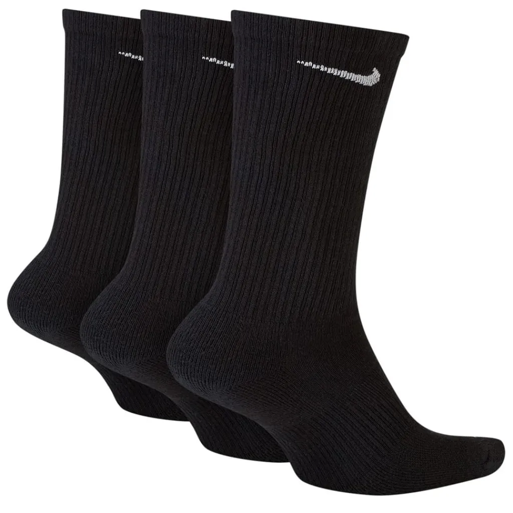 Underwear And Socks*Nike 3 Pack Crew Socks Mens in Black