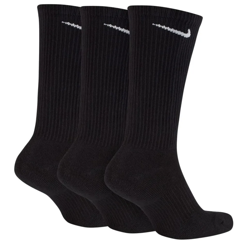 Underwear And Socks*Nike 3 Pack Crew Socks Mens in Black