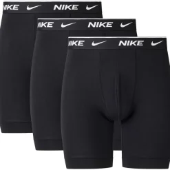 Underwear And Socks*Nike 3 Pack Long Boxers Mens in Black