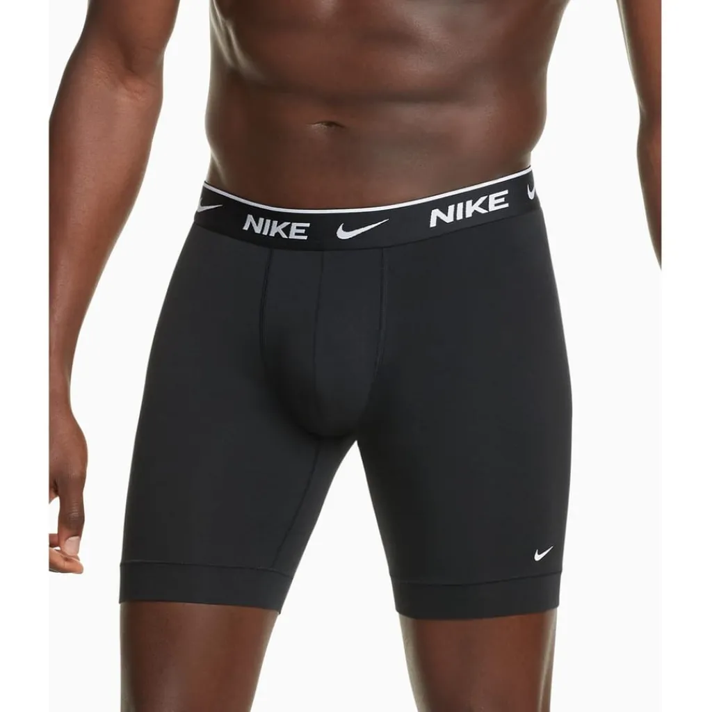 Underwear And Socks*Nike 3 Pack Long Boxers Mens in Black