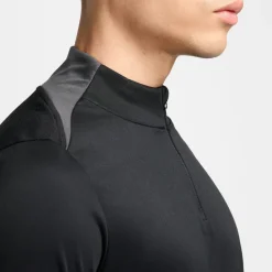 Fitness And Gymwear*Nike Academy Pro Dri Fit Mock Neck Long Sleeve Sweatshirt in Black