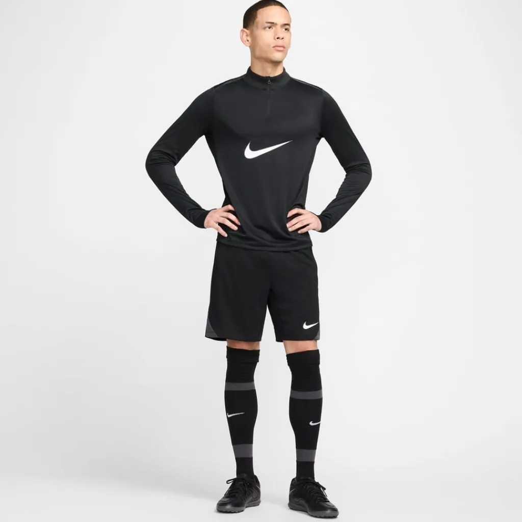 Fitness And Gymwear*Nike Academy Pro Dri Fit Mock Neck Long Sleeve Sweatshirt in Black