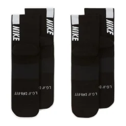 Underwear And Socks*Nike Ankle 2 Pack Running Socks in Black