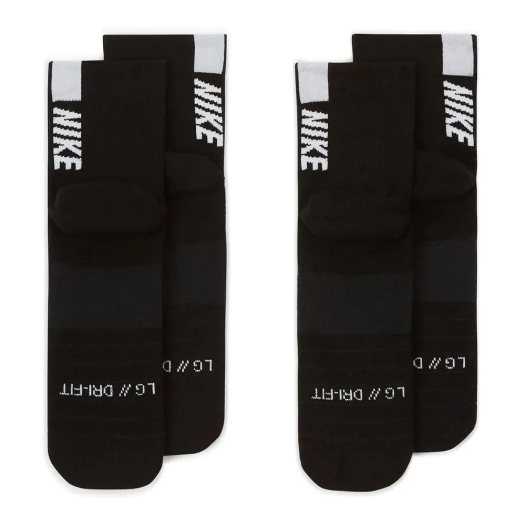 Underwear And Socks*Nike Ankle 2 Pack Running Socks in Black