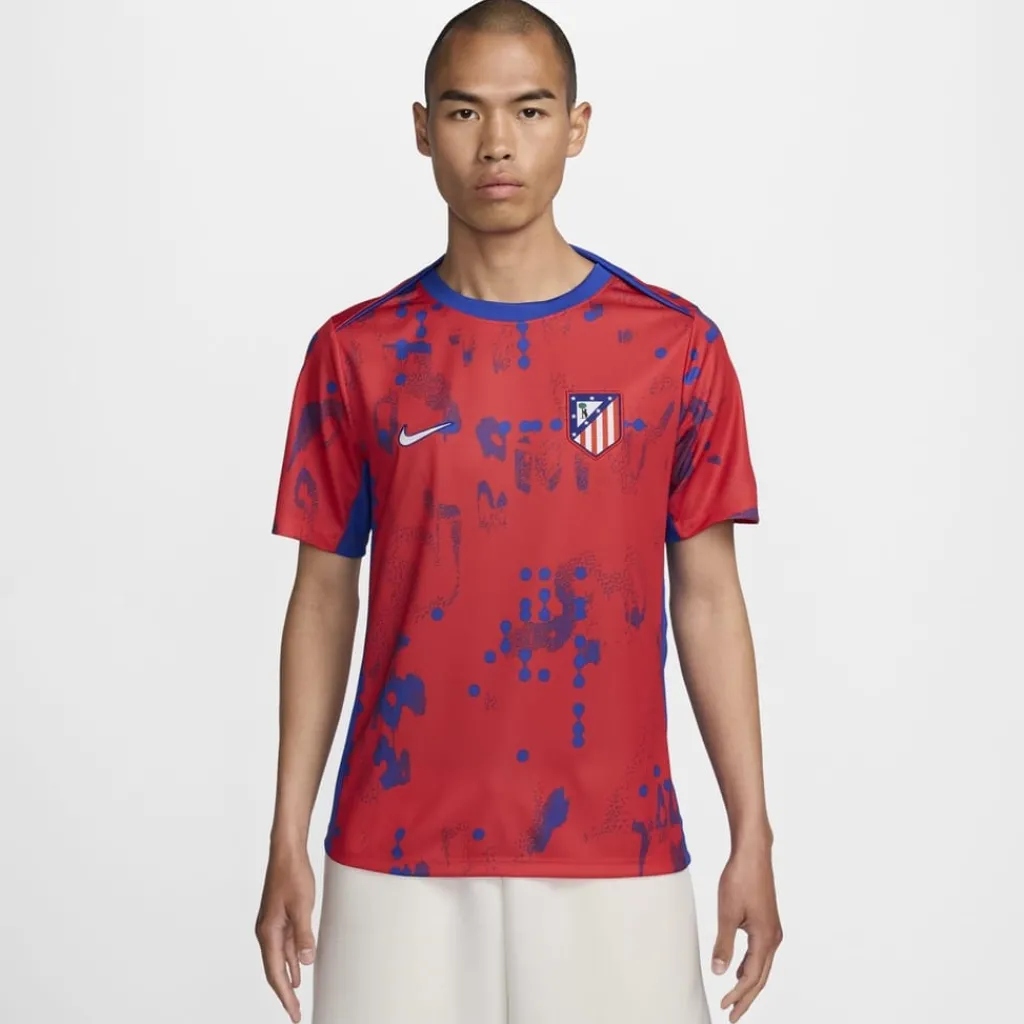 Football And Rugby Clothing*Nike Atletico Madrid Home Pre Match Shirt 2024 2025 Adults in Red