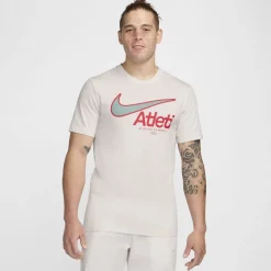 Football And Rugby Clothing*Nike Atlético Madrid T-Shirt 2024 2025 Adults in Beige