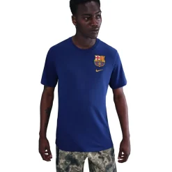 Football And Rugby Clothing*Nike Barcelona T-Shirt Adults in Blue