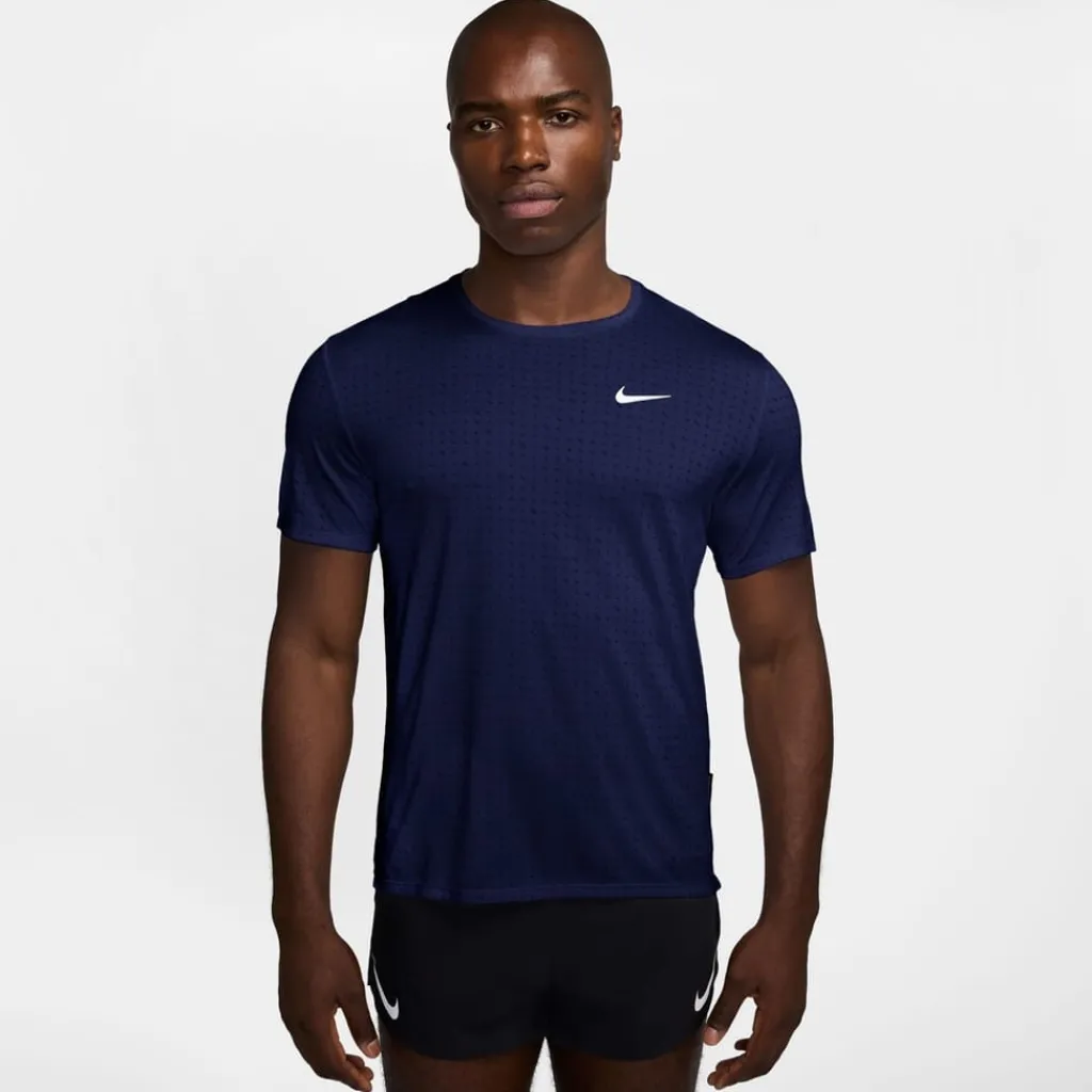 Fitness And Gym Tops*Nike Breathe Miler in Blue