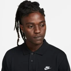Polo Shirts*Nike Club Long Sleeve Knit Shirt in Black