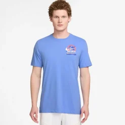 Fitness And Gymwear*Nike Dri Fit Crew Neck Regular T-Shirt in Blue
