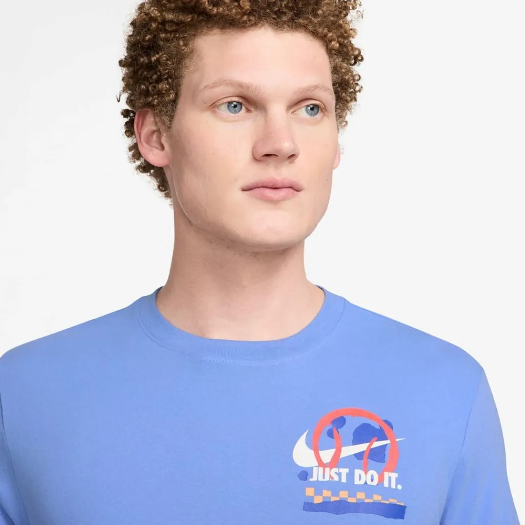 Fitness And Gymwear*Nike Dri Fit Crew Neck Regular T-Shirt in Blue
