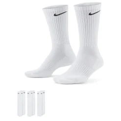 Underwear And Socks*Nike Everyday 3 Pack Cotton Cushioned Crew Socks Mens in White