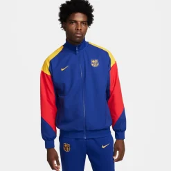 Fitness And Gymwear*Nike Fc Barcelona Chinese New Year Anthem Jacket 2023 2024 Adults in Blue
