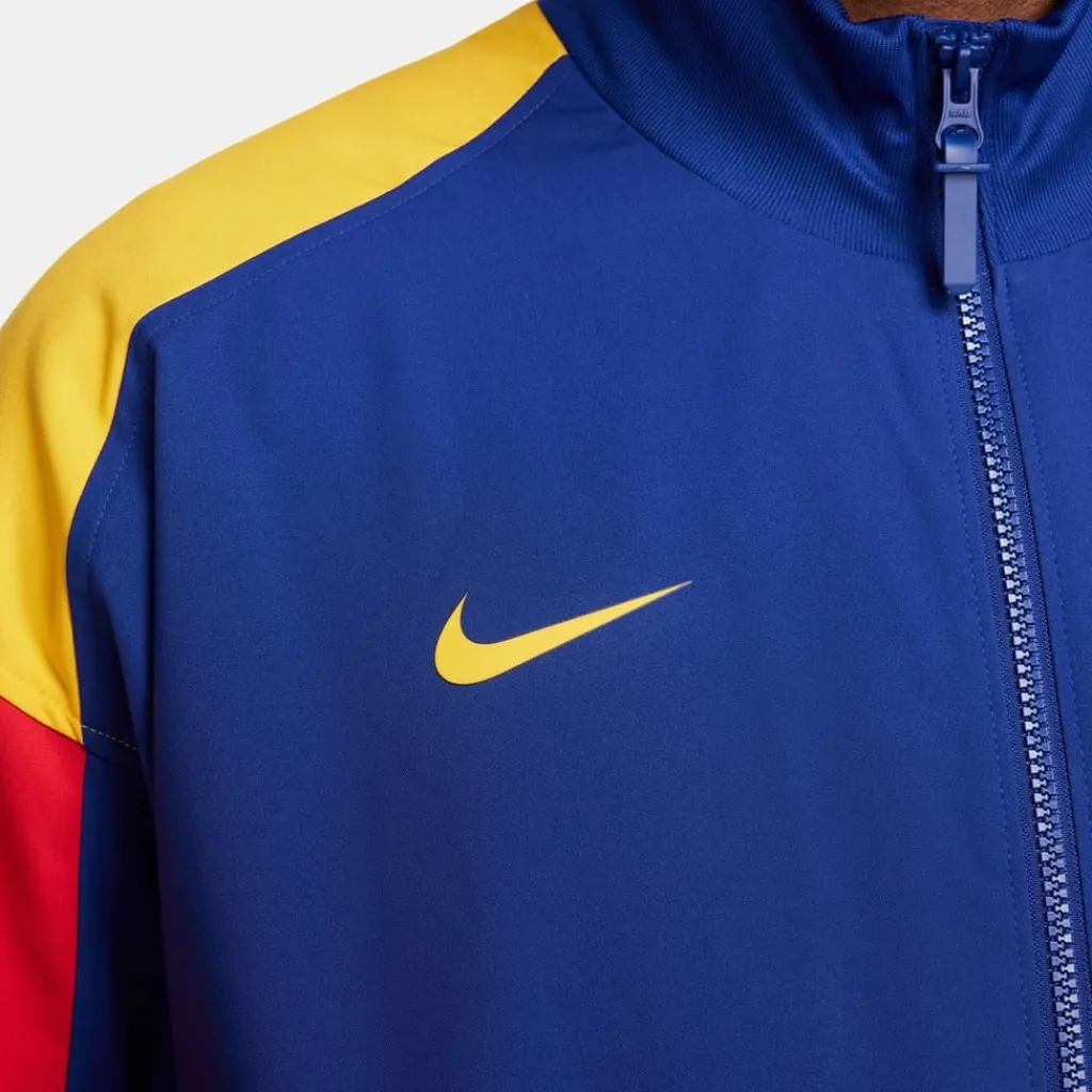 Fitness And Gymwear*Nike Fc Barcelona Chinese New Year Anthem Jacket 2023 2024 Adults in Blue