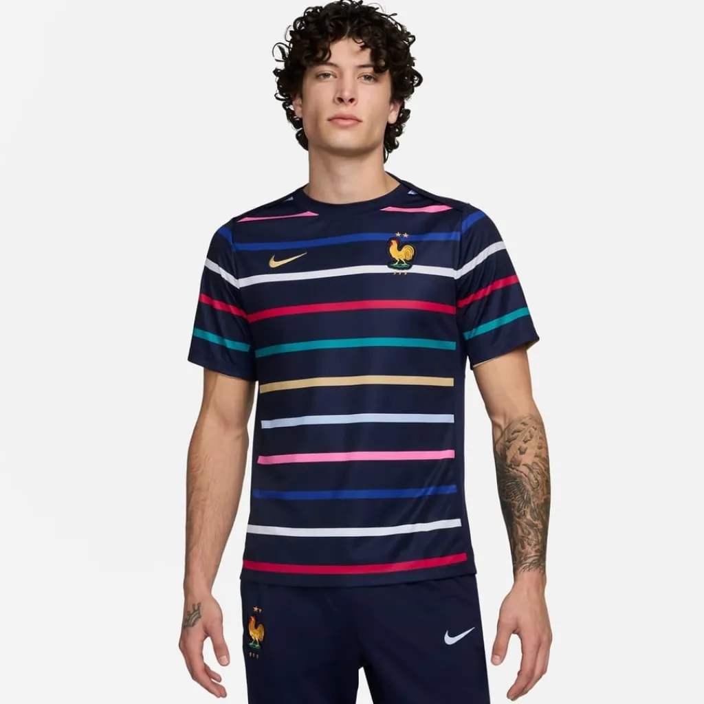 Football And Rugby Clothing*Nike France Academy Pro Home Pre Match Shirt 2024 Adults in Blue