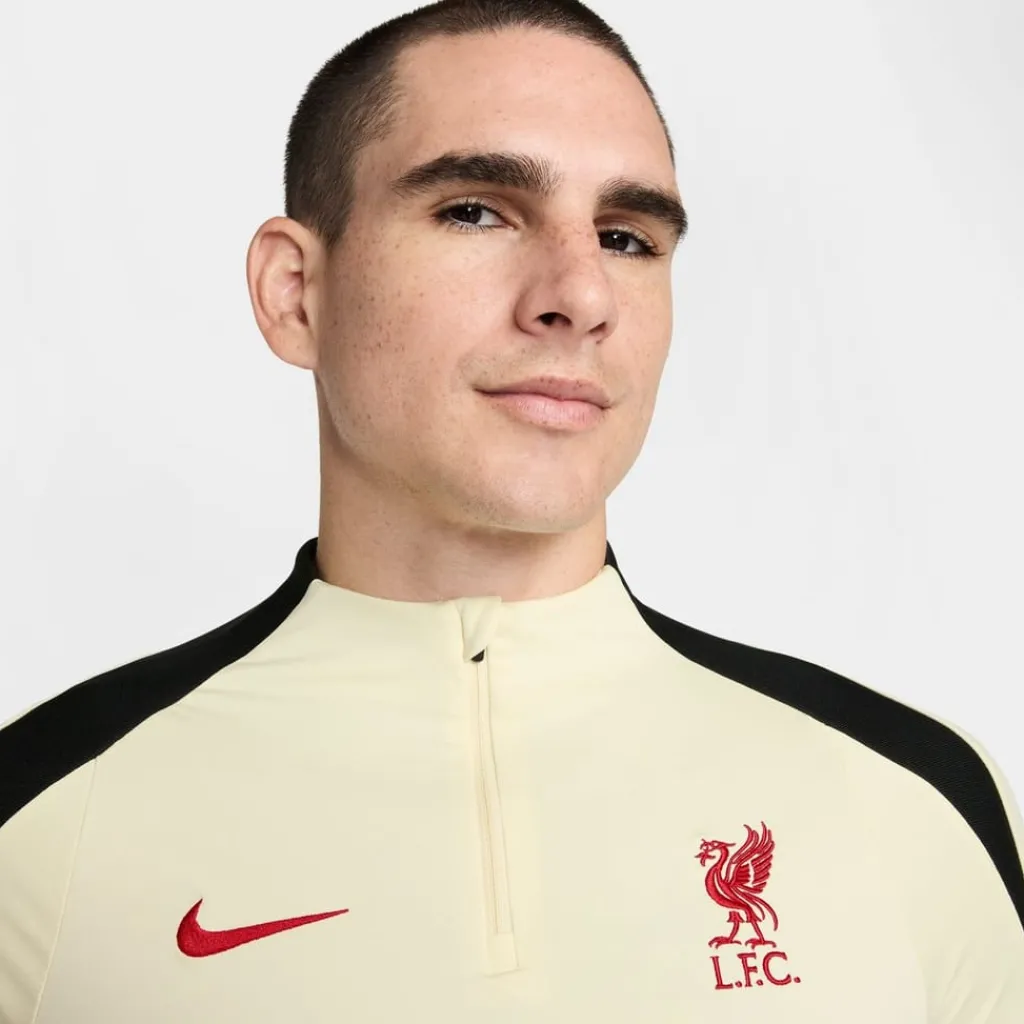 Fitness And Gymwear*Nike Liverpool Strike Drill Top 2025 2026 Adults in Beige