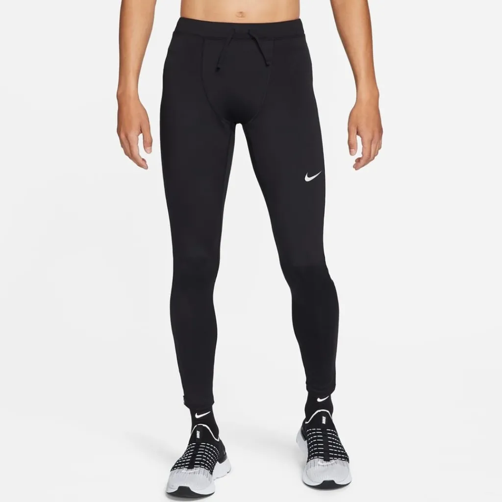 Fitness And Gym Pants*Nike Mens Dri Fit Challenger Running Tights in Black