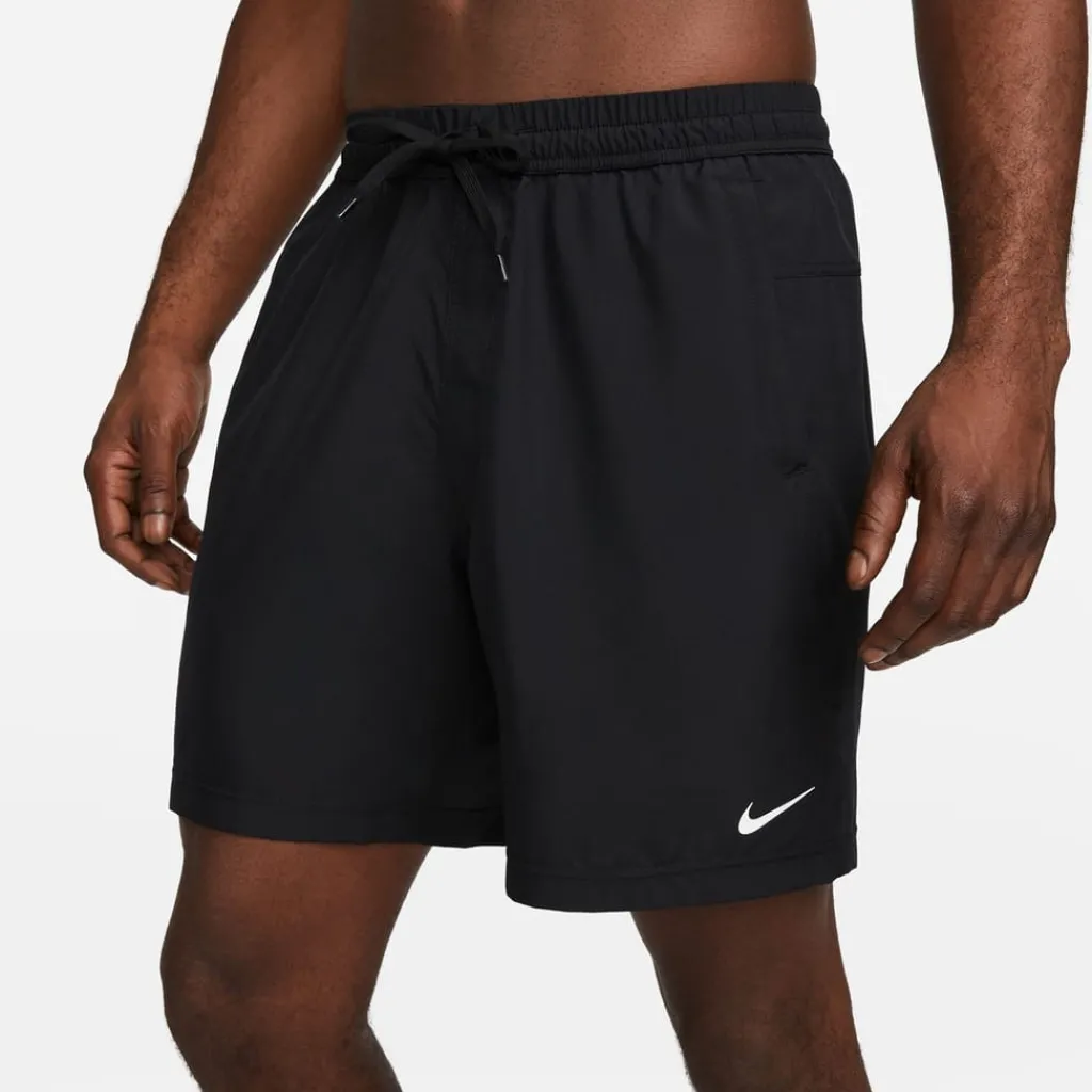 Fitness And Gym Shorts*Nike Mens Dri Fit Form 7 Unlined Versatile Shorts in Black