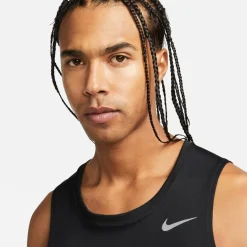 Fitness And Gym Tops|Fitness And Gymwear*Nike Mens Dri Fit Miler Running Tank in Black