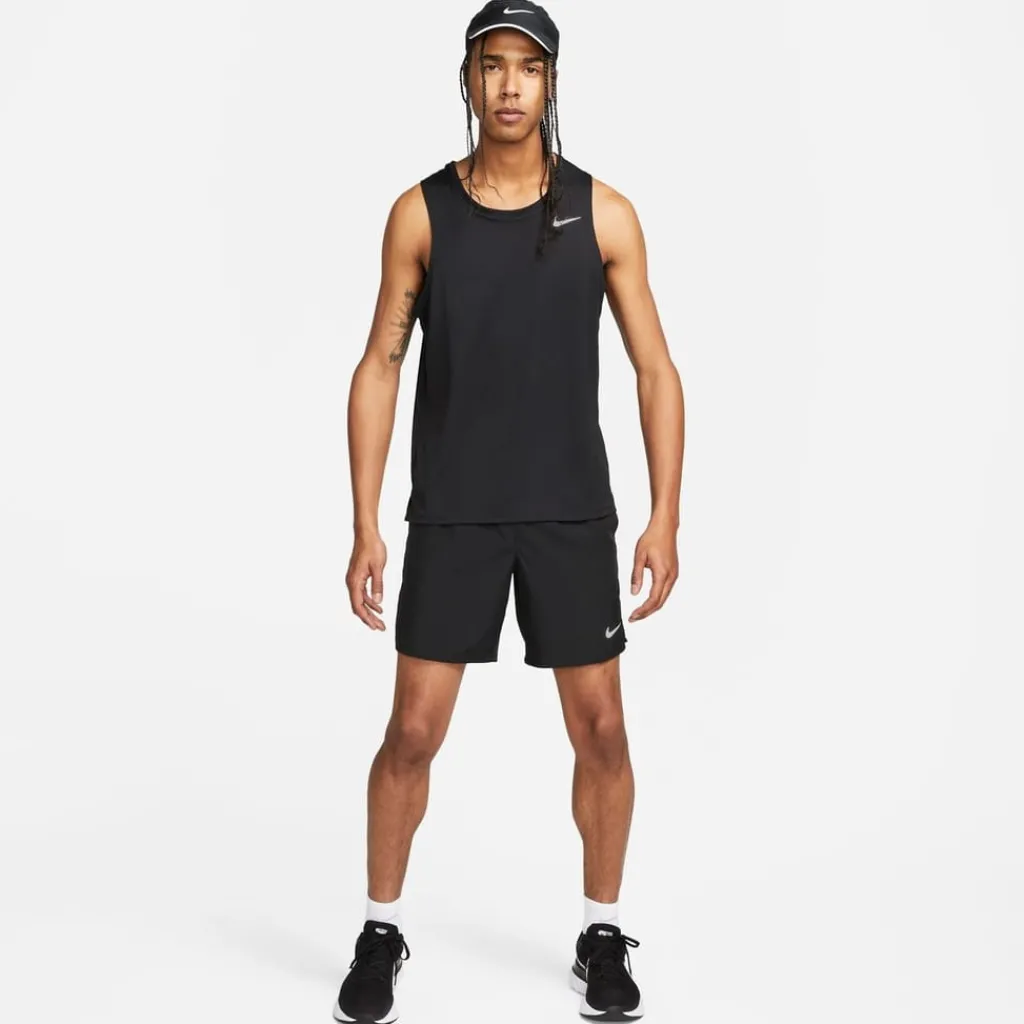 Fitness And Gym Tops|Fitness And Gymwear*Nike Mens Dri Fit Miler Running Tank in Black