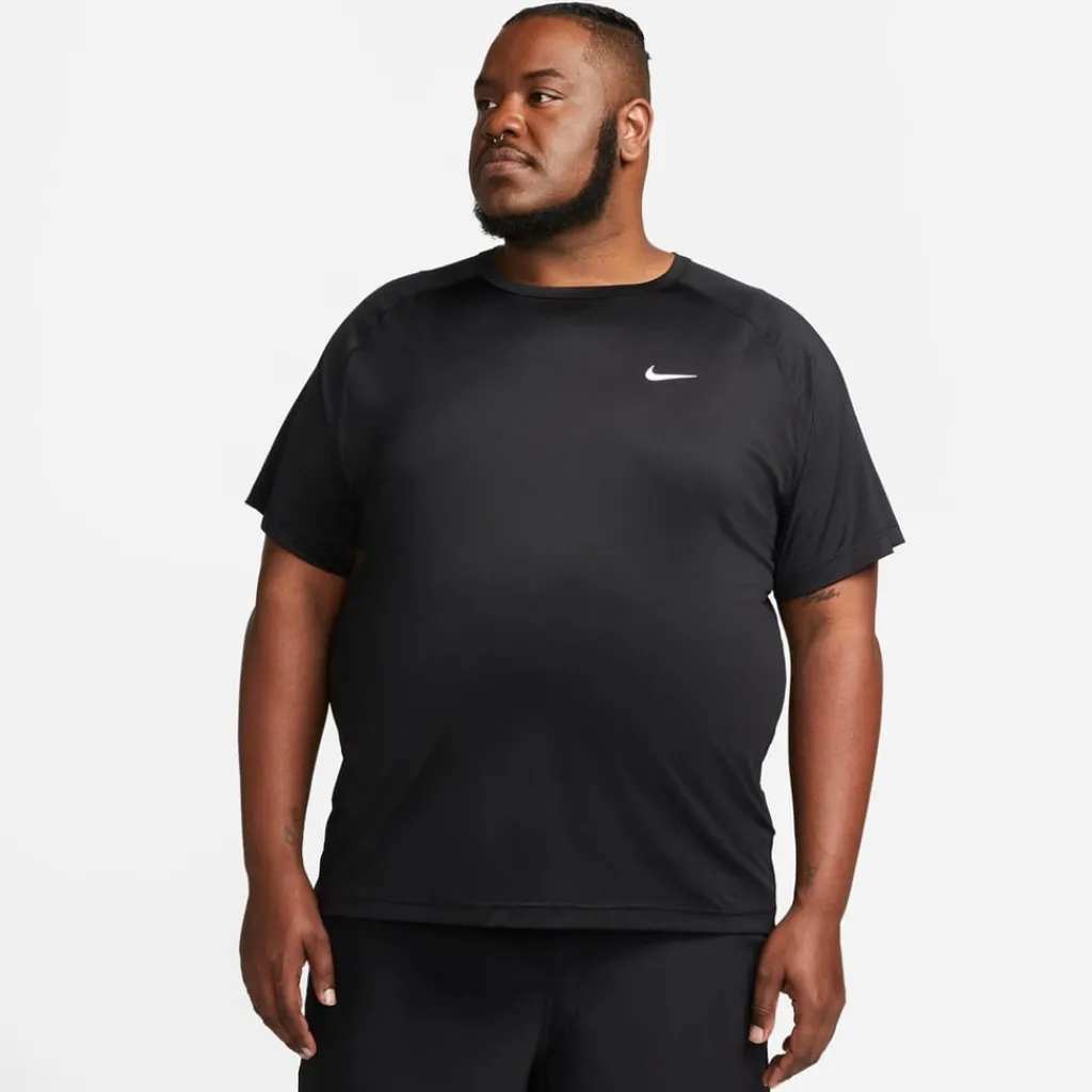 Fitness And Gymwear*Nike Mens Dri Fit Ready Short Sleeve Fitness Top in Black