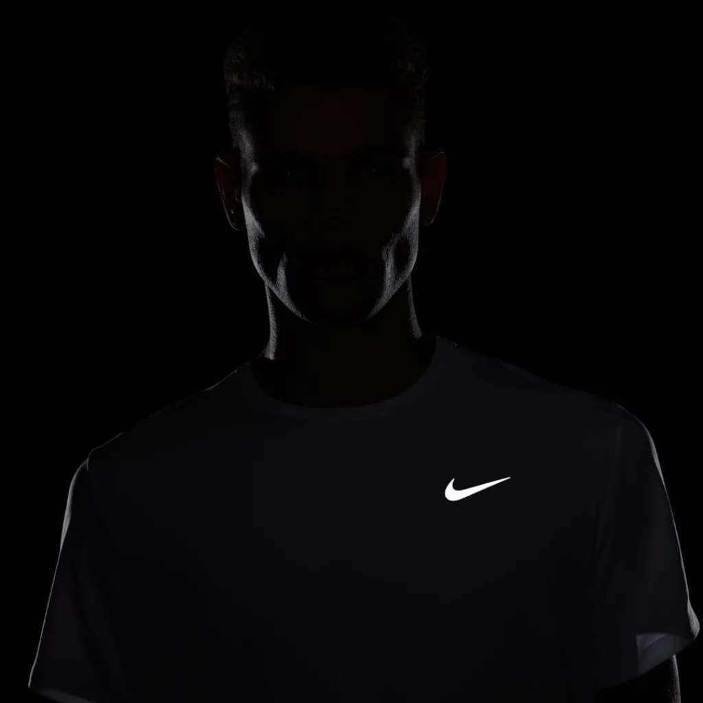 Fitness And Gym Tops|Fitness And Gymwear*Nike Mens Drifit Miler Running Top in White