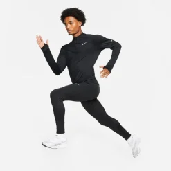 Fitness And Gymwear*Nike Mens Element 3.0 1 2 Zip Running Top in Black
