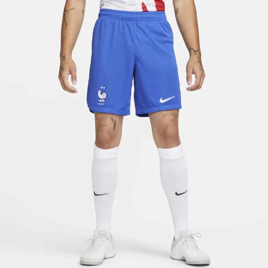 Shorts*Nike Mens Fff 2022 23 Stadium Away Dri Fit Football Shorts Football Shorts in Blue