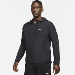 Coats And Jackets*Nike Mens Miler Repel Running Jacket in Black