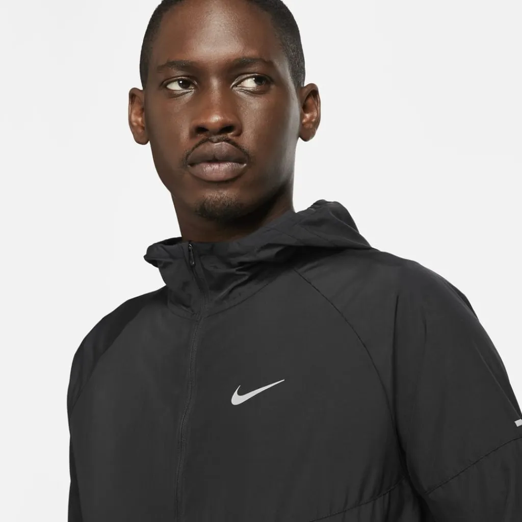 Coats And Jackets*Nike Mens Miler Repel Running Jacket in Black