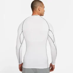 Fitness And Gymwear*Nike Mens Pro Core Long Sleeve T-Shirt in White