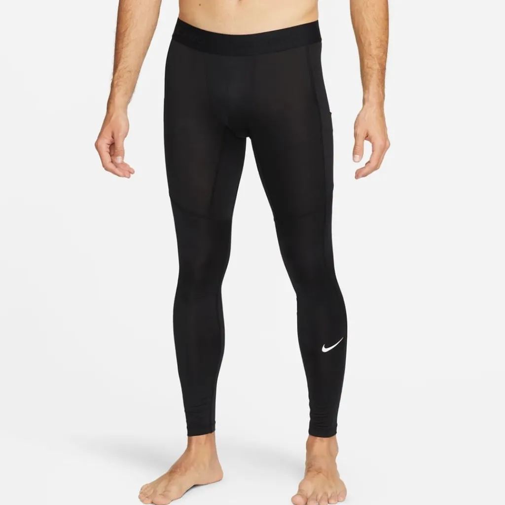 Fitness And Gym Pants*Nike Mens Pro Dri Fit Fitness Tights in Black