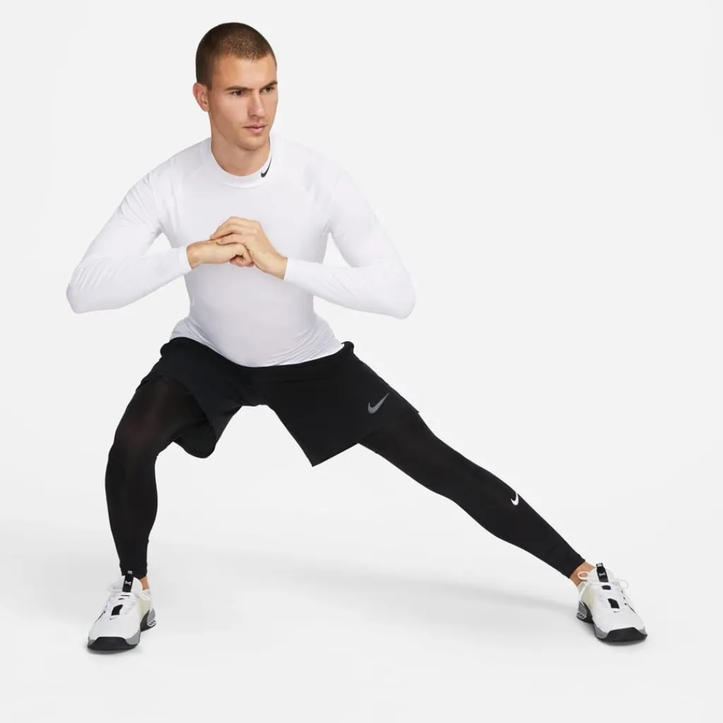 Fitness And Gym Pants*Nike Mens Pro Dri Fit Fitness Tights in Black