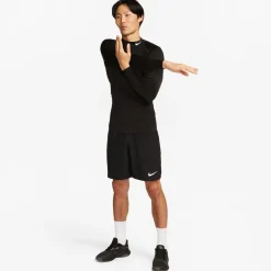 Fitness And Gymwear*Nike Mens Pro Long Sleeve Top in Black