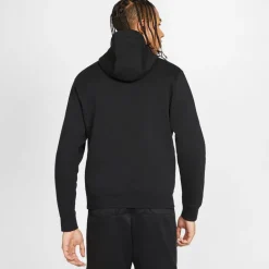 Sweatshirts*Nike Mens Sportswear Club Fleece Full Zip Hoodie in Black